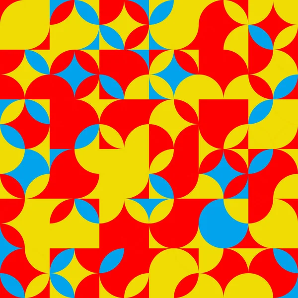 Seamless mönster med färgade cirklar. Abstrakt bakgrund. — Stock vektor