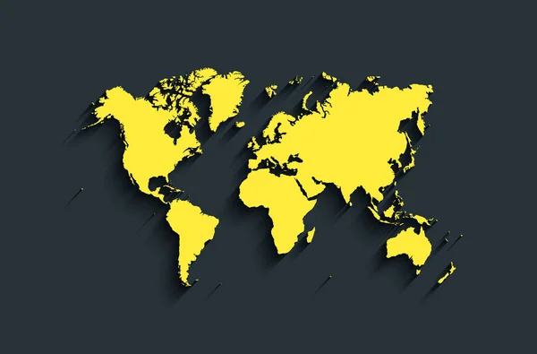 Flache Weltkarte. abstrakte Vektorhintergrund für Tapete — Stockvektor