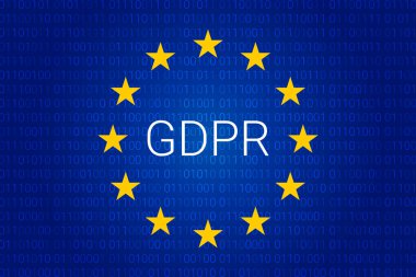 Gdpr - genel veri koruma Yönetmeliği. Vektör