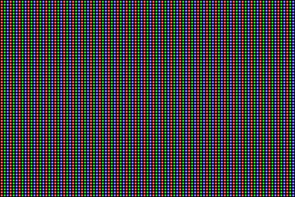 RGB ekranie kropki wzór. Wyświetlacz analogowy telewizji. Tekstura — Wektor stockowy
