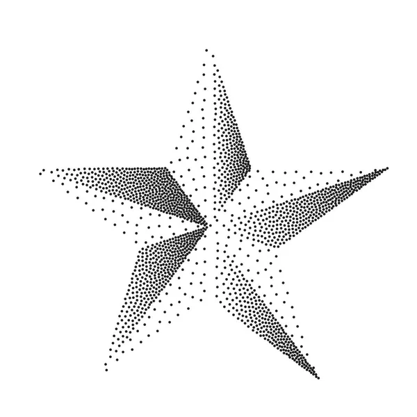 mistik yıldız. bayram ve yılbaşı soyut sembolü. Vektör