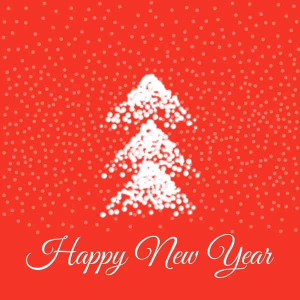 Mutlu yıllar kartı. Vektör illüstrasyonu