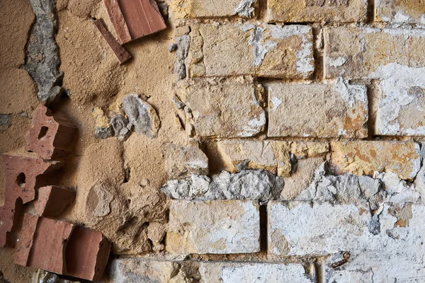 Frammento Vecchio Muro Mattoni Sfondo Texture — Foto Stock