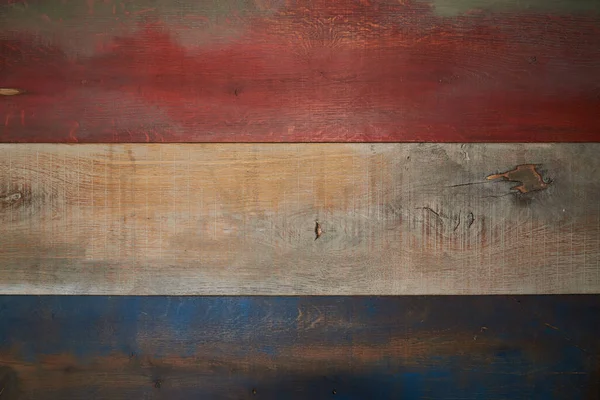 Holzschild Das Aus Brettern Besteht Die Tafeln Sind Verschiedenen Farben — Stockfoto