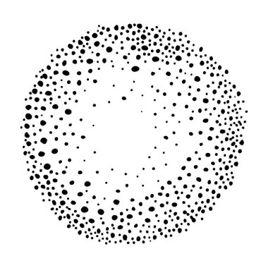 Basit el çizilmiş doodle daire şablonu