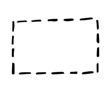 El çizilen dikdörtgen çerçeve