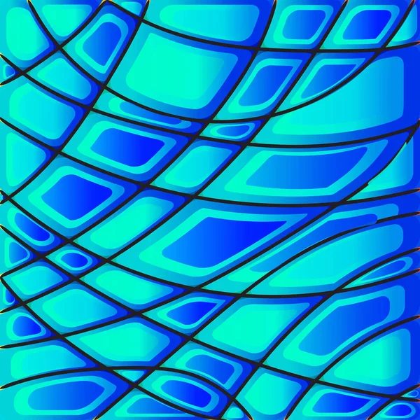 Fundo gráfico geométrico azul multicolorido — Vetor de Stock