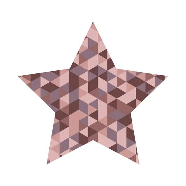 Illustration of Star Mosaic Icon — Stock Vector