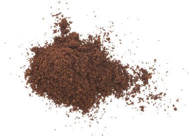 İzole kahve telvesi yığını