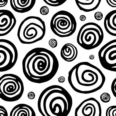 Elle çizilmiş Dikişsiz soyut desen