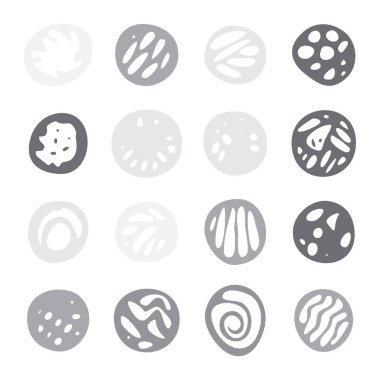 Elle çizilmiş Doodle kenarlık kümesi.