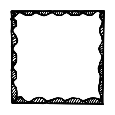 elle çizilmiş vektör çerçeve