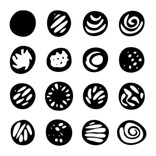 Elle çizilmiş Doodle kenarlık kümesi.