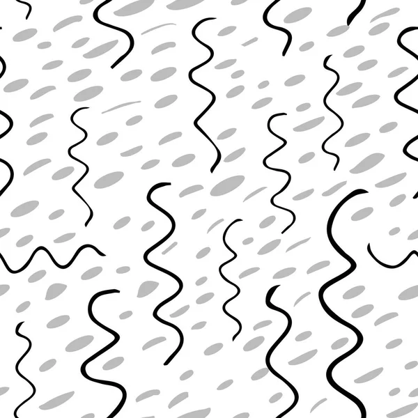 Bianco e nero mano disegnato sfondo infinito — Vettoriale Stock