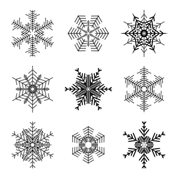 Copo de nieve icono simple aislado sobre fondo blanco — Archivo Imágenes Vectoriales