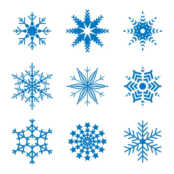 Beyaz arka plan üzerinde izole kar tanesi basit simgesi