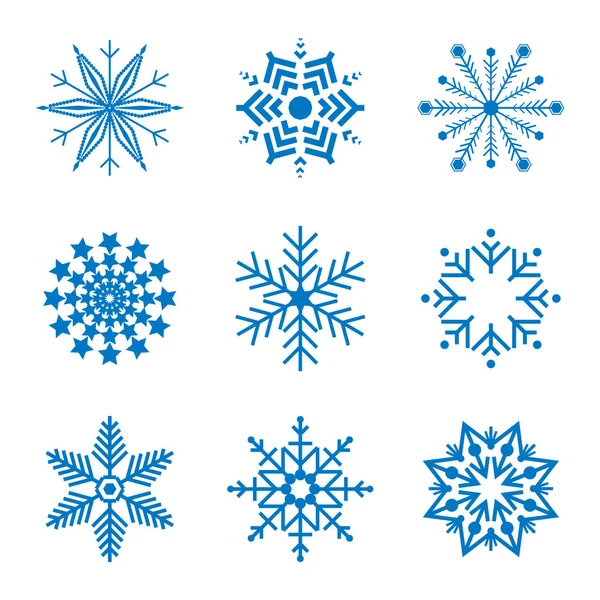 Snowflake ícone simples isolado no fundo branco — Vetor de Stock