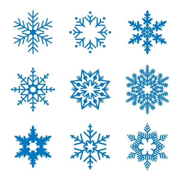 Νιφάδα χιονιού απλή εικονίδιο που απομονώνονται σε λευκό φόντο — Διανυσματικό Αρχείο