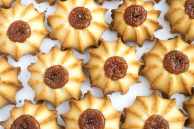 Tanımlama bilgilerini Kurabe arka plan Üstten Görünüm