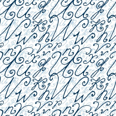 Mavi okul arka plan sorunsuz el çekilmiş