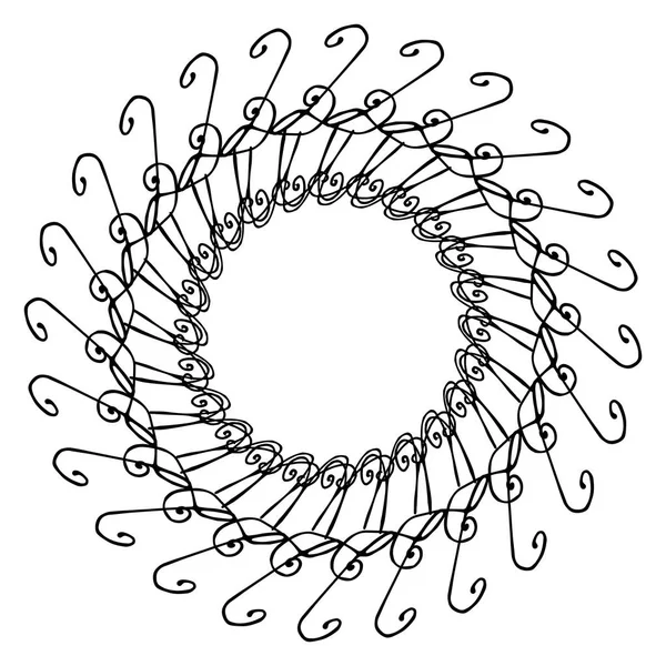 Handgezeichneter Kreis Hintergrund — Stockvektor