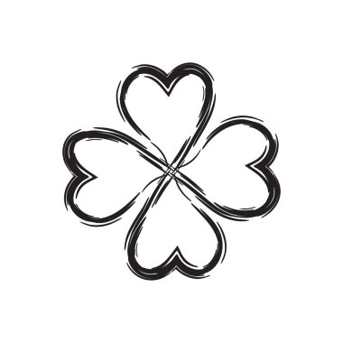Aziz Patrick günü Shamrock simgesi.