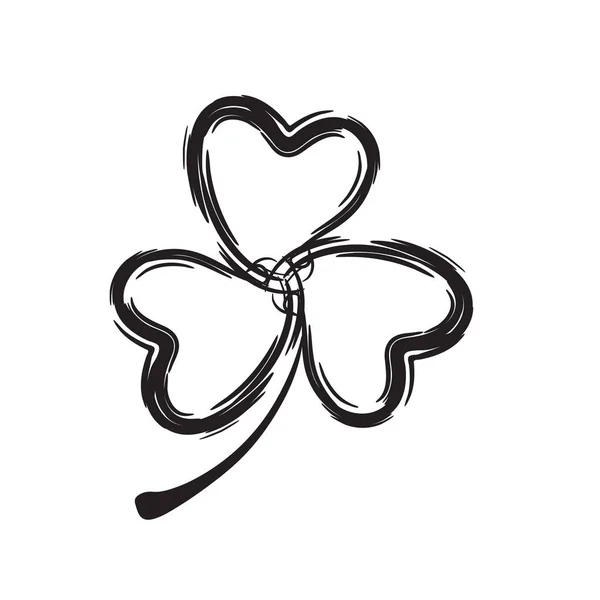 Ícone de Shamrock para o dia de São Patrício . —  Vetores de Stock