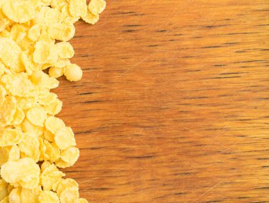 Kahvaltı arka plan için Kuru Mısır gevreği