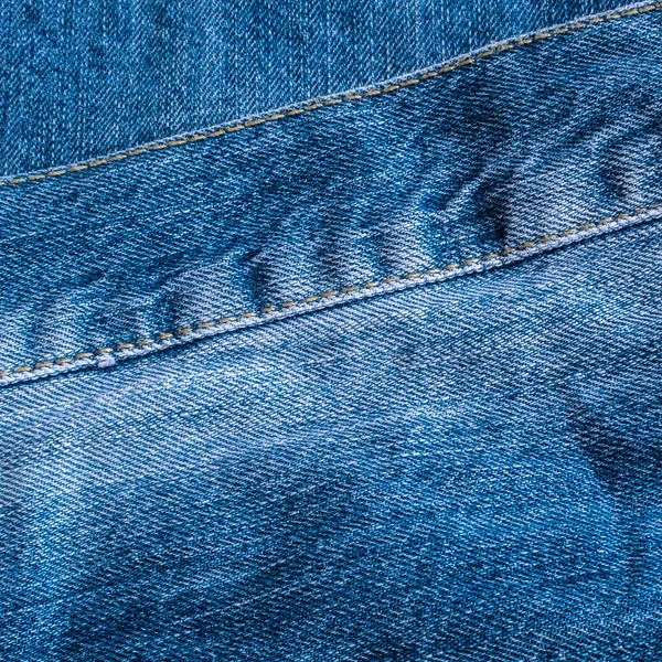 Blue Jeans und Stiche Textur — Stockfoto