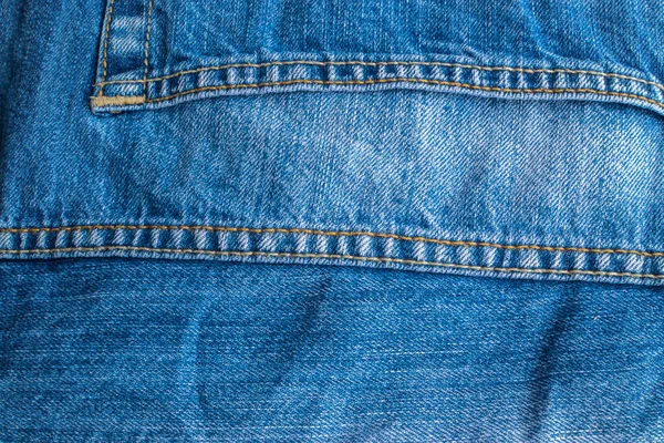 Blue Jeans and Stitches Texture — Stock Photo, Image