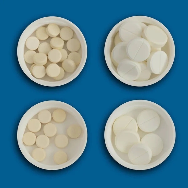 Medicina Farmacêutica comprimidos e comprimidos — Fotografia de Stock
