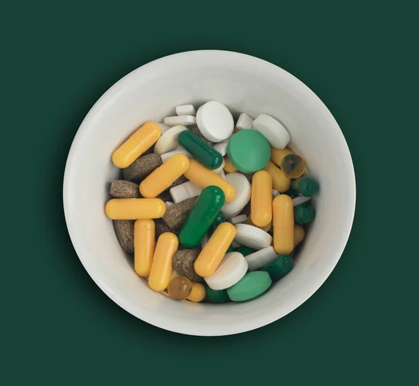 Medicina Farmacêutica Comprimidos e Tablets Mix — Fotografia de Stock