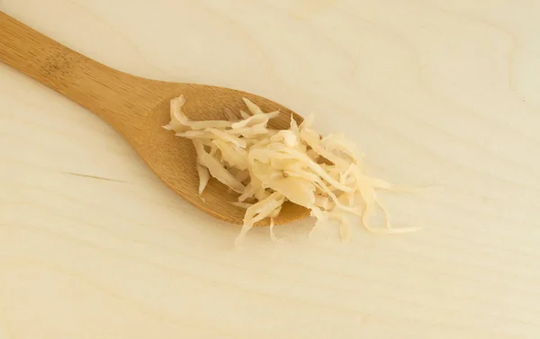 Homemade Sauerkraut and Carrots on Wood Background — Stock Photo, Image