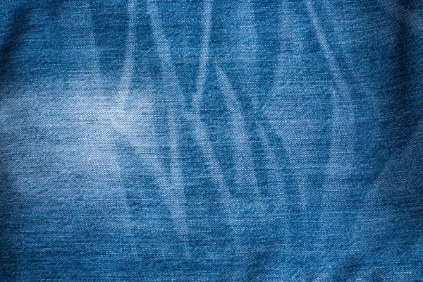 Blå Jeans och stygn textur — Stockfoto