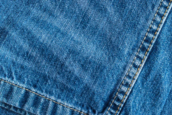 Blue Jeans and Stitches Texture — Stock Photo, Image