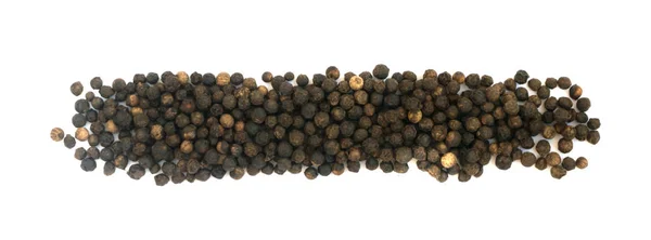 Haldy horký černý pepř semen, samostatný — Stock fotografie