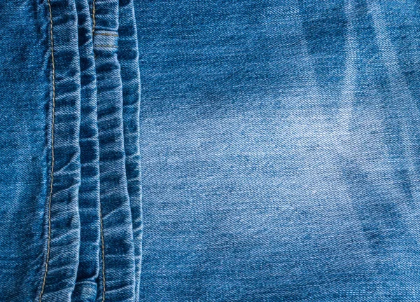 Blue Jeans and Stitches Texture — Stock Photo, Image