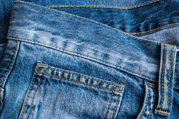 Blue Jeans and Stitches Texture — Stock Photo, Image