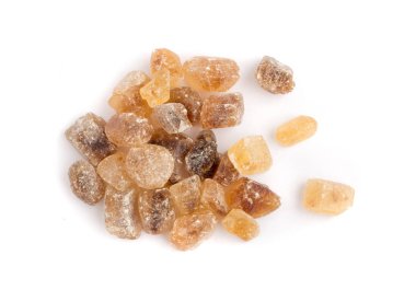 Doğal büyük kristaller şeker kamışı veya kahverengi şeker Saccharose karamelize