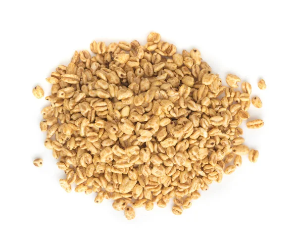 Heap of Puffed Wheat Snack Isolated — Stock Photo, Image