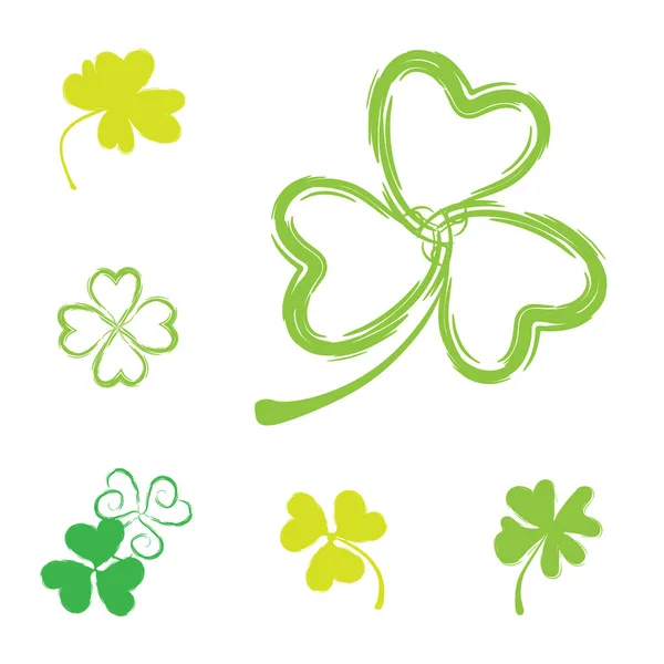 Ícone do vetor de Shamrock para o dia de São Patrício — Vetor de Stock