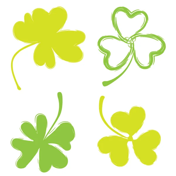 Shamrock vektorsymbol für st. patrick day — Stockvektor