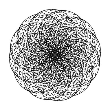 Vektör Guillochlu rozet veya eleman izole sertifika tasarımı için