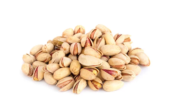 Heap of Salted Pistachios Isolated — Stock Photo, Image
