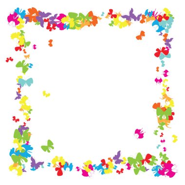 desen renkli kelebekler