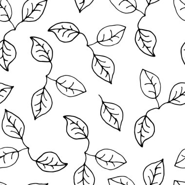 Elle çizilmiş doğa desen