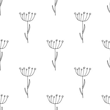 Elle çizilmiş doğa desen