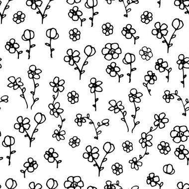 Elle çizilmiş doğa desen