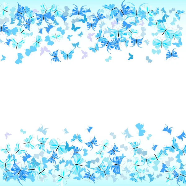 Patrón de mariposas azules — Vector de stock