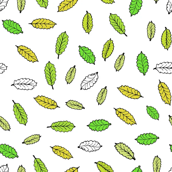 Dibujado a mano patrón de la naturaleza — Vector de stock